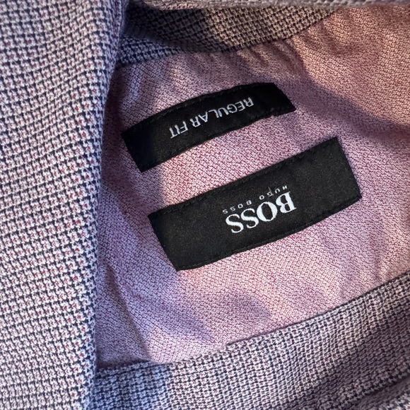 Hugo Boss Men's Purple Dress Shirt - Picture 2 of 3